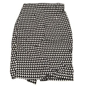 Banana Republic Black and White Patterned Pencil Skirt